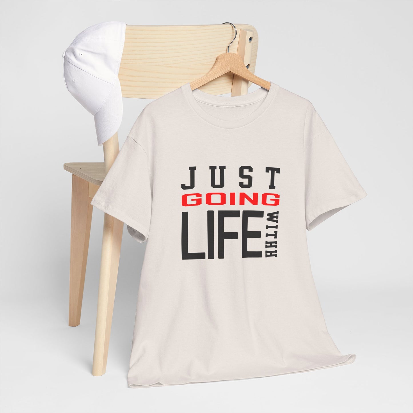 Just Going With Life Premium Aesthetic Minimalist Tee