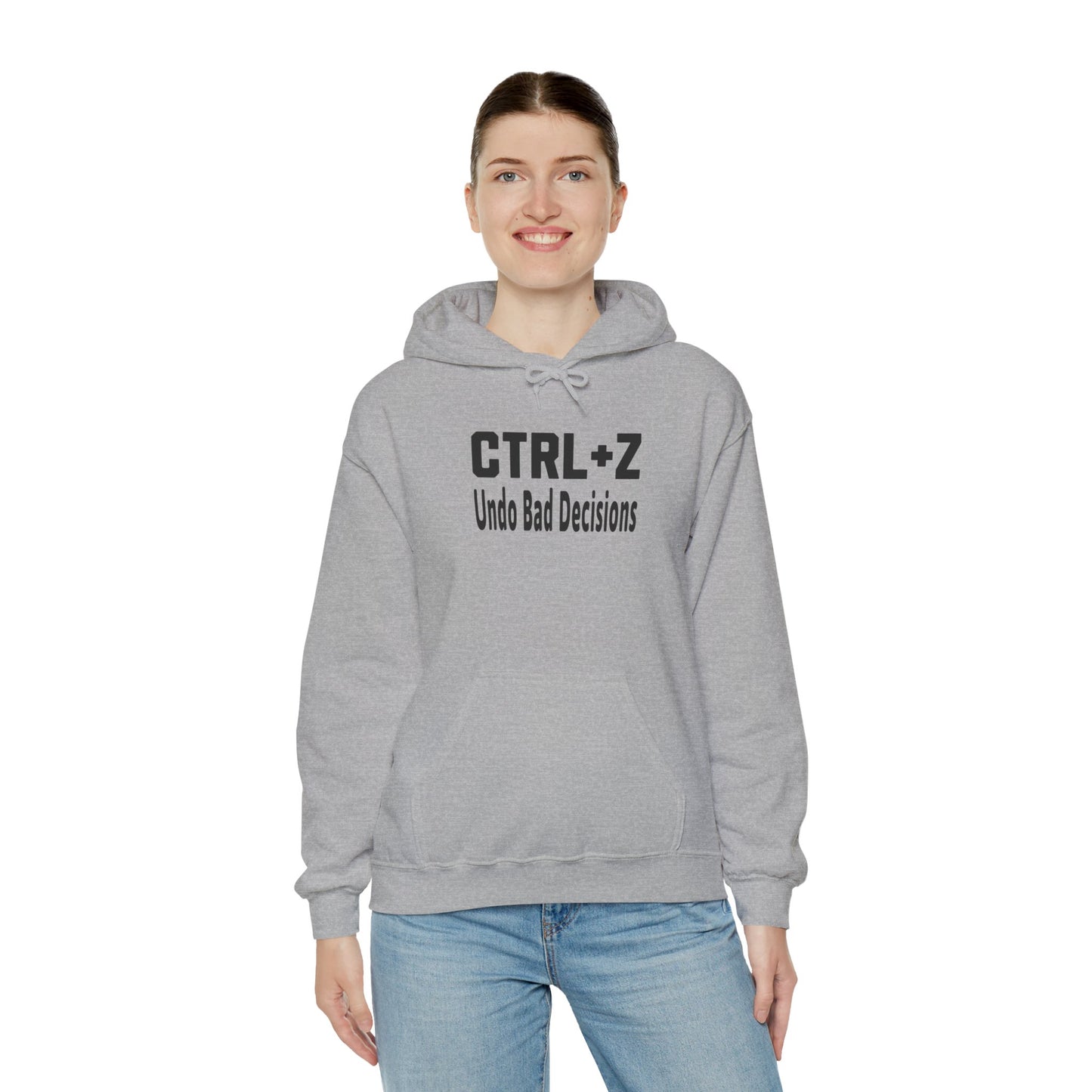 Funny CTRL+Z Undo Bad Decisions Tech Humor Hoodie