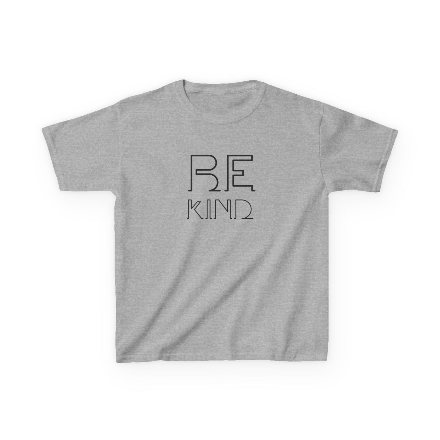 Kids T-Shirt — "Be Kind" Minimalist Typography Tee
