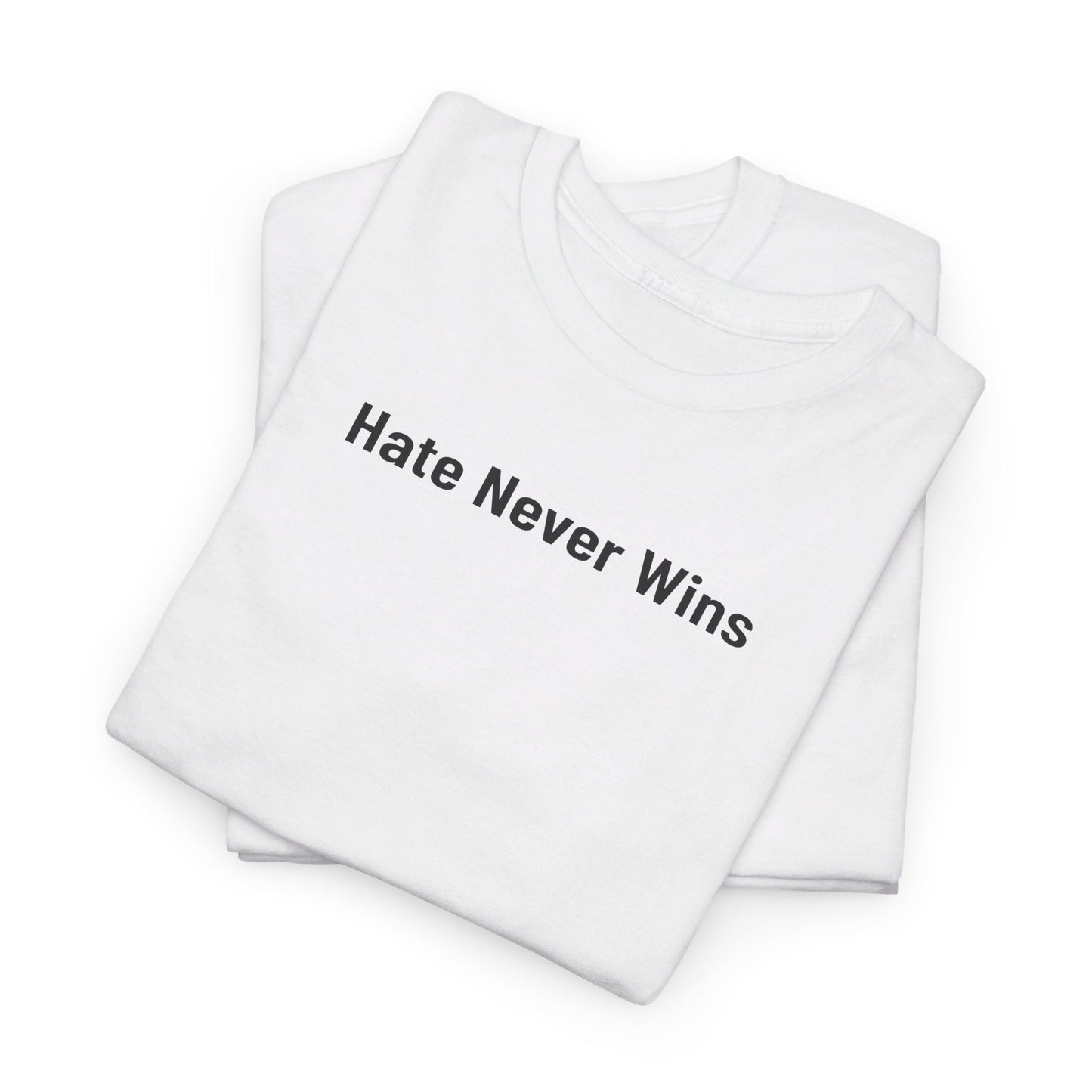 hate never wins Unisex Heavy Cotton Tee