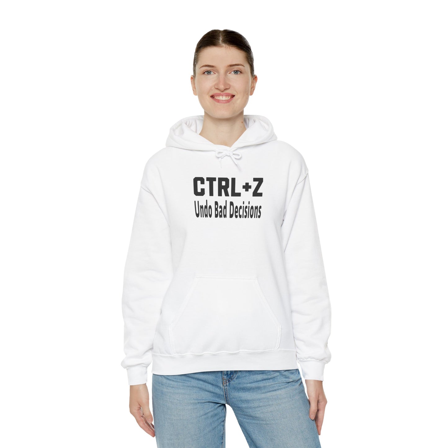Funny CTRL+Z Undo Bad Decisions Tech Humor Hoodie