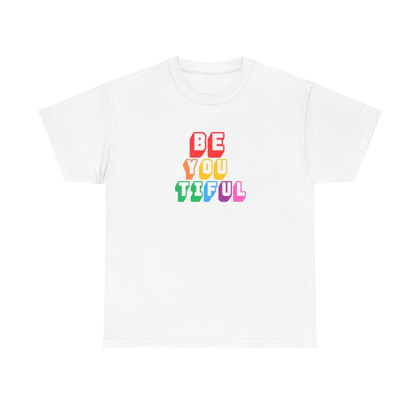 BeYOUtiful Color Block Graphic Tee