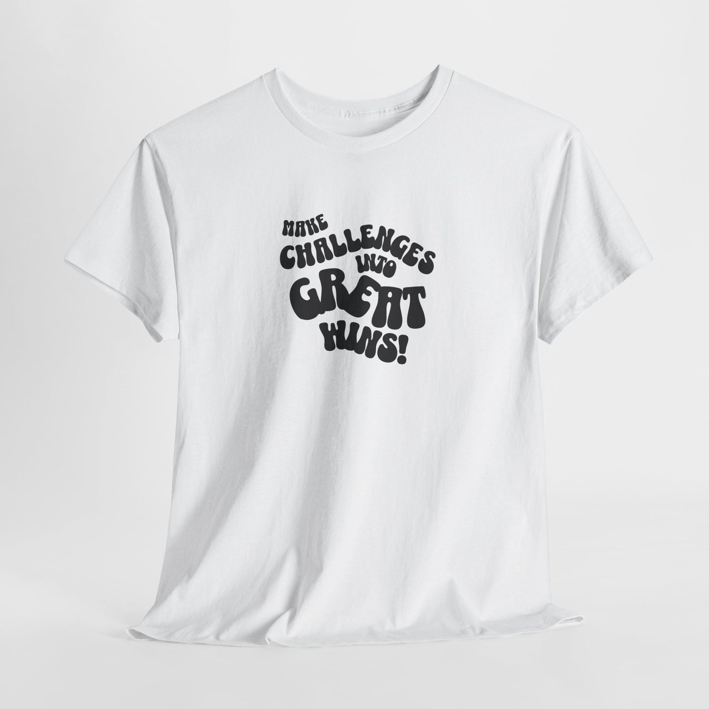 Challenge Accepted: Motivational Unisex Cotton Tee