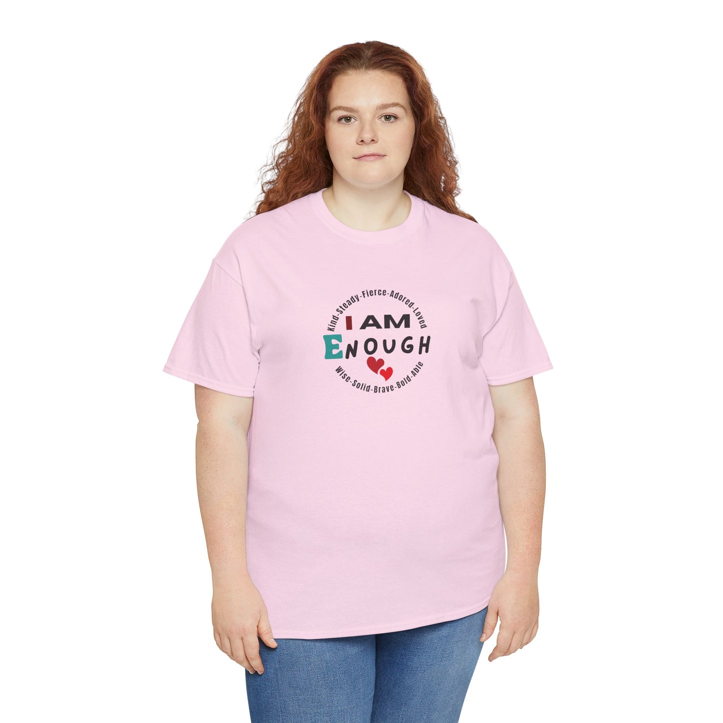 I Am Enough T-Shirt - Empowering Unisex Tee for Self-Love and Positivity