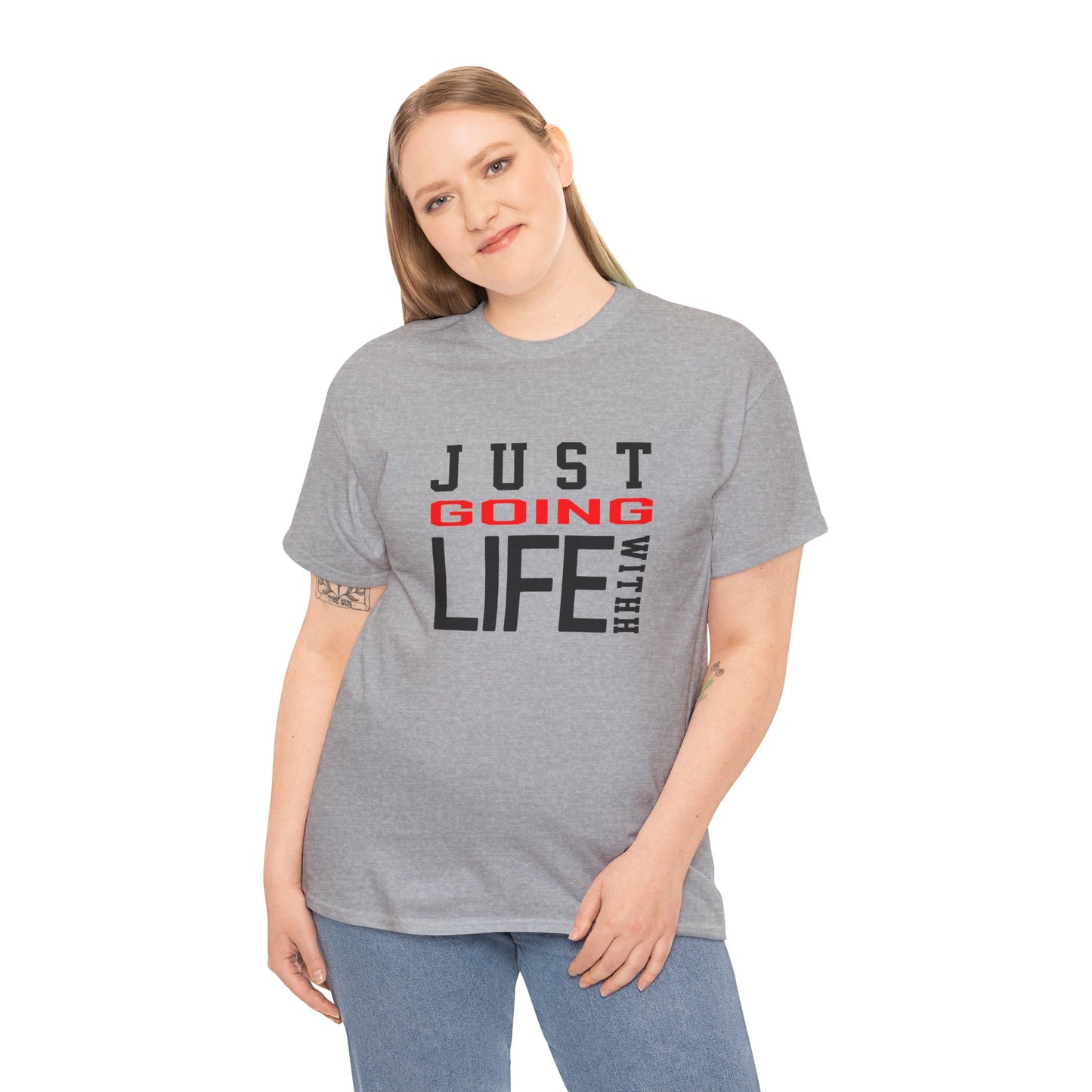 Just Going With Life Premium Aesthetic Minimalist Tee