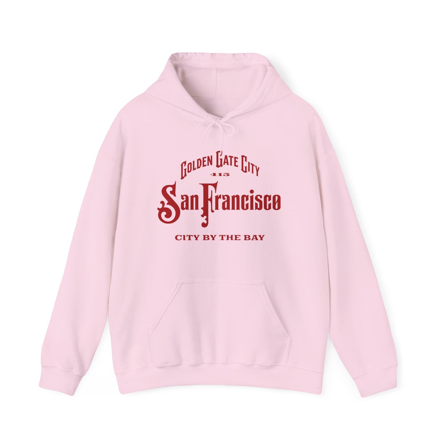San Francisco City by the Bay Vintage Script Hoodie