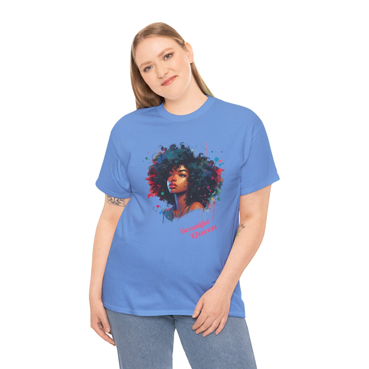 Beautiful Queen Cotton Tee express shipping available