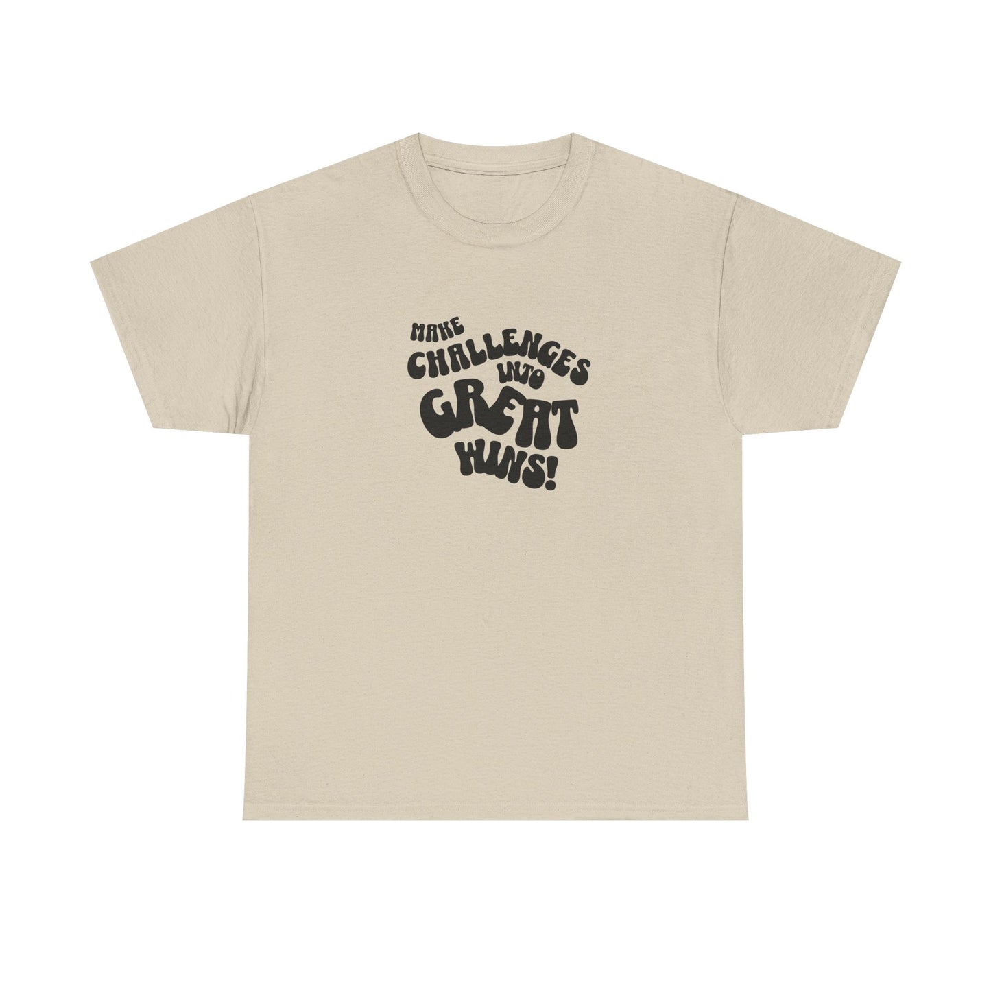 Challenge Accepted: Motivational Unisex Cotton Tee