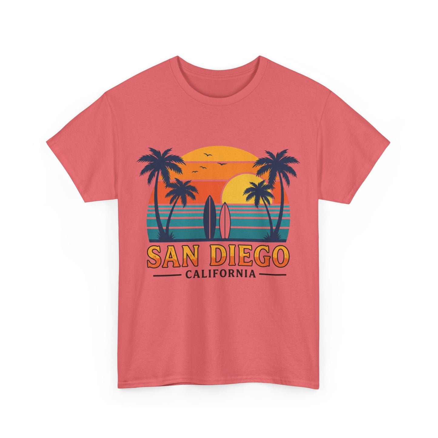 Coastal Classic: San Diego Sunset Surf Premium Graphic Tee