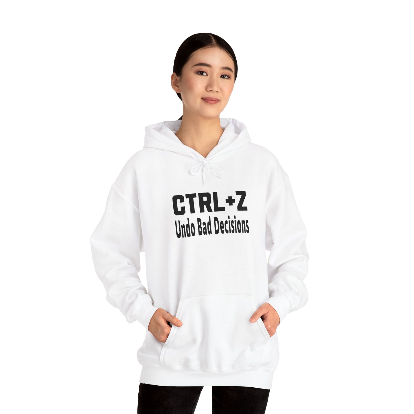 Funny CTRL+Z Undo Bad Decisions Tech Humor Hoodie