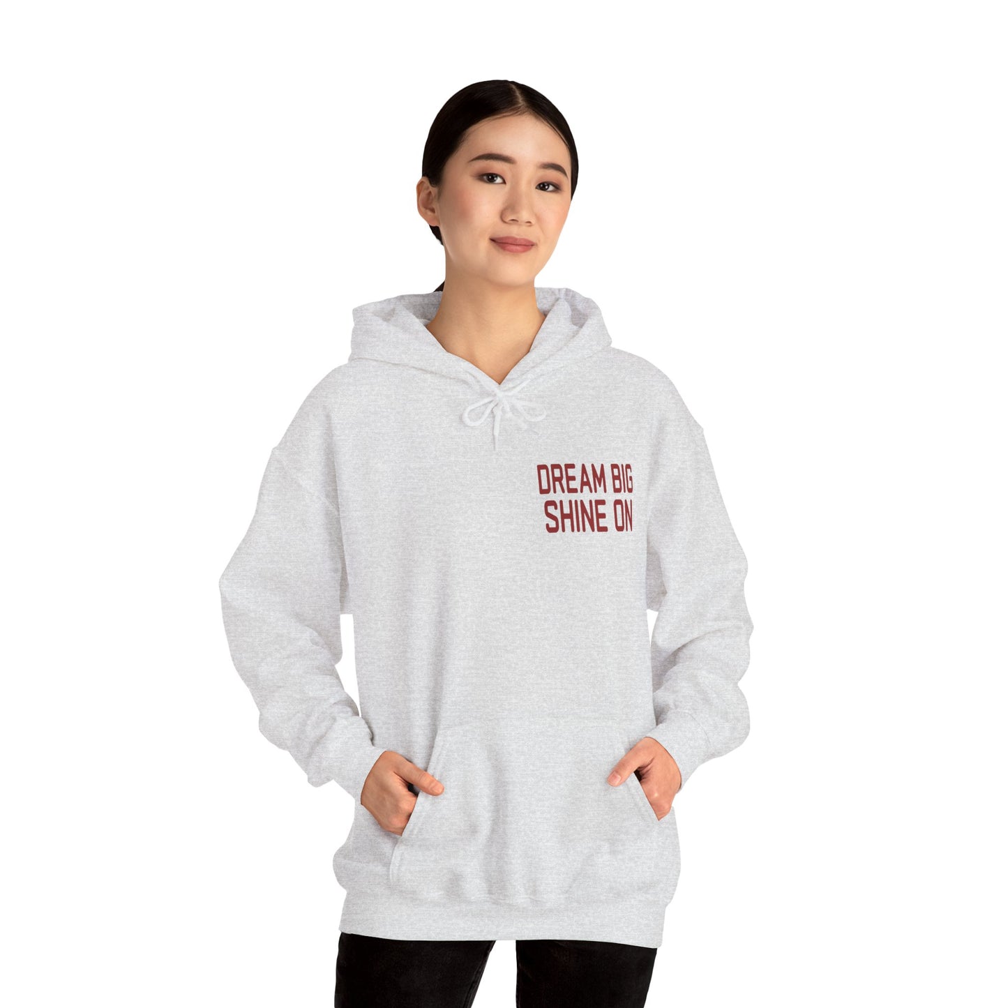 Dream Big Shine On: Inspirational Motivational Premium Hoodie