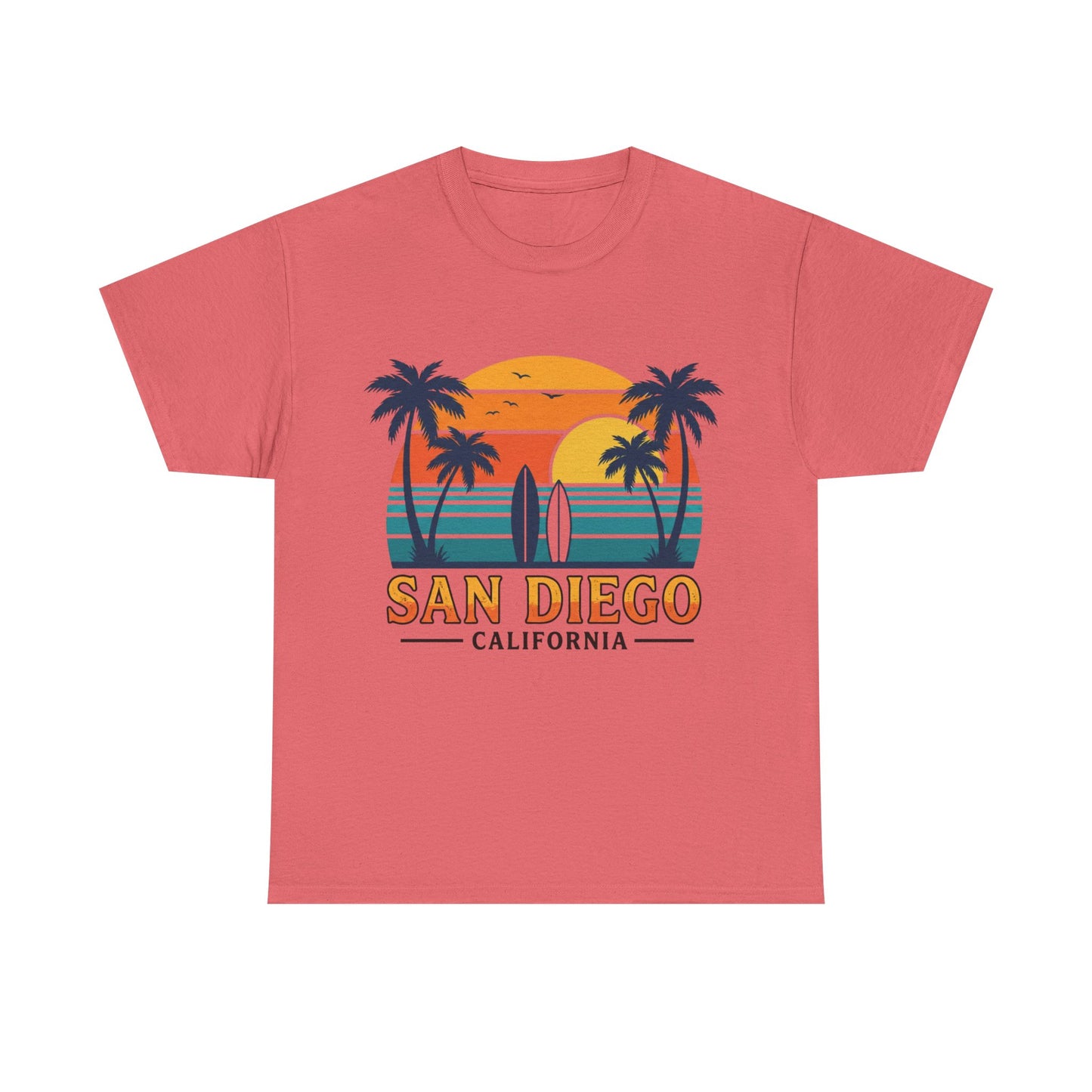 Coastal Classic: San Diego Sunset Surf Premium Graphic Tee