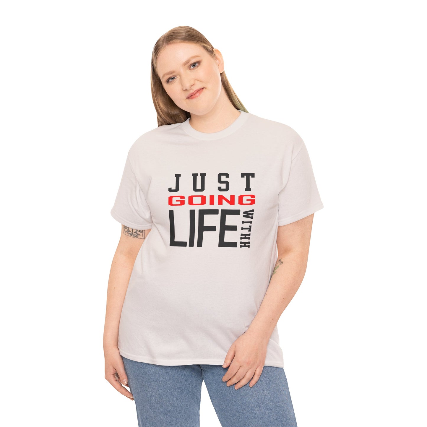 Just Going With Life Premium Aesthetic Minimalist Tee