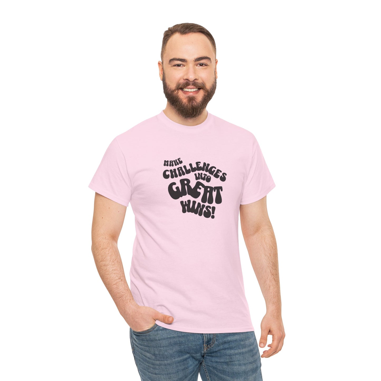 Challenge Accepted: Motivational Unisex Cotton Tee