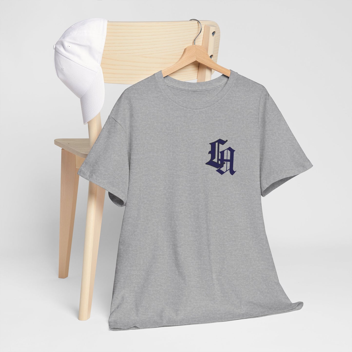 Gothic LA Minimalist Chest Tee: Premium Urban Streetwear