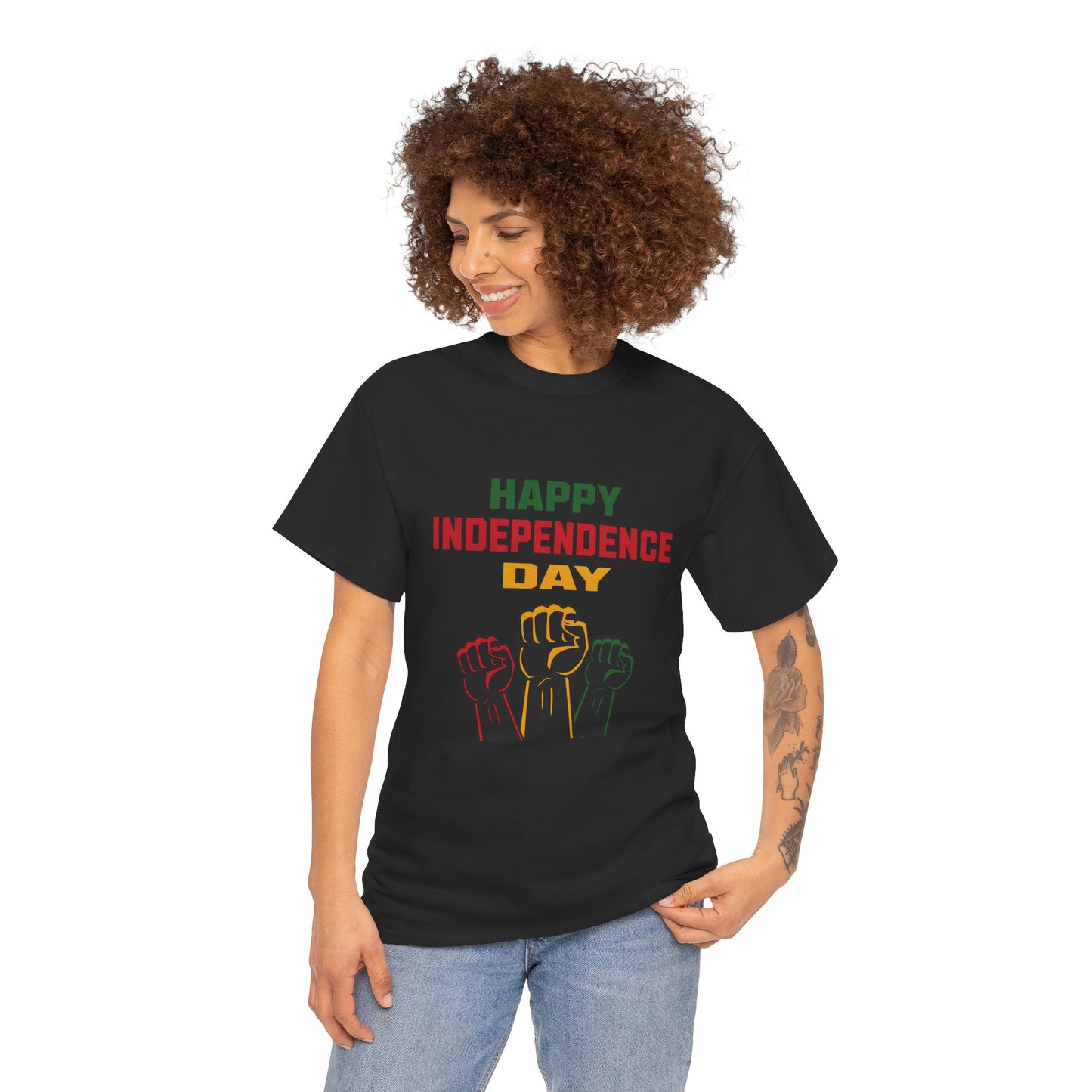 Pan-African Pride: Happy Independence Day Heritage Tee