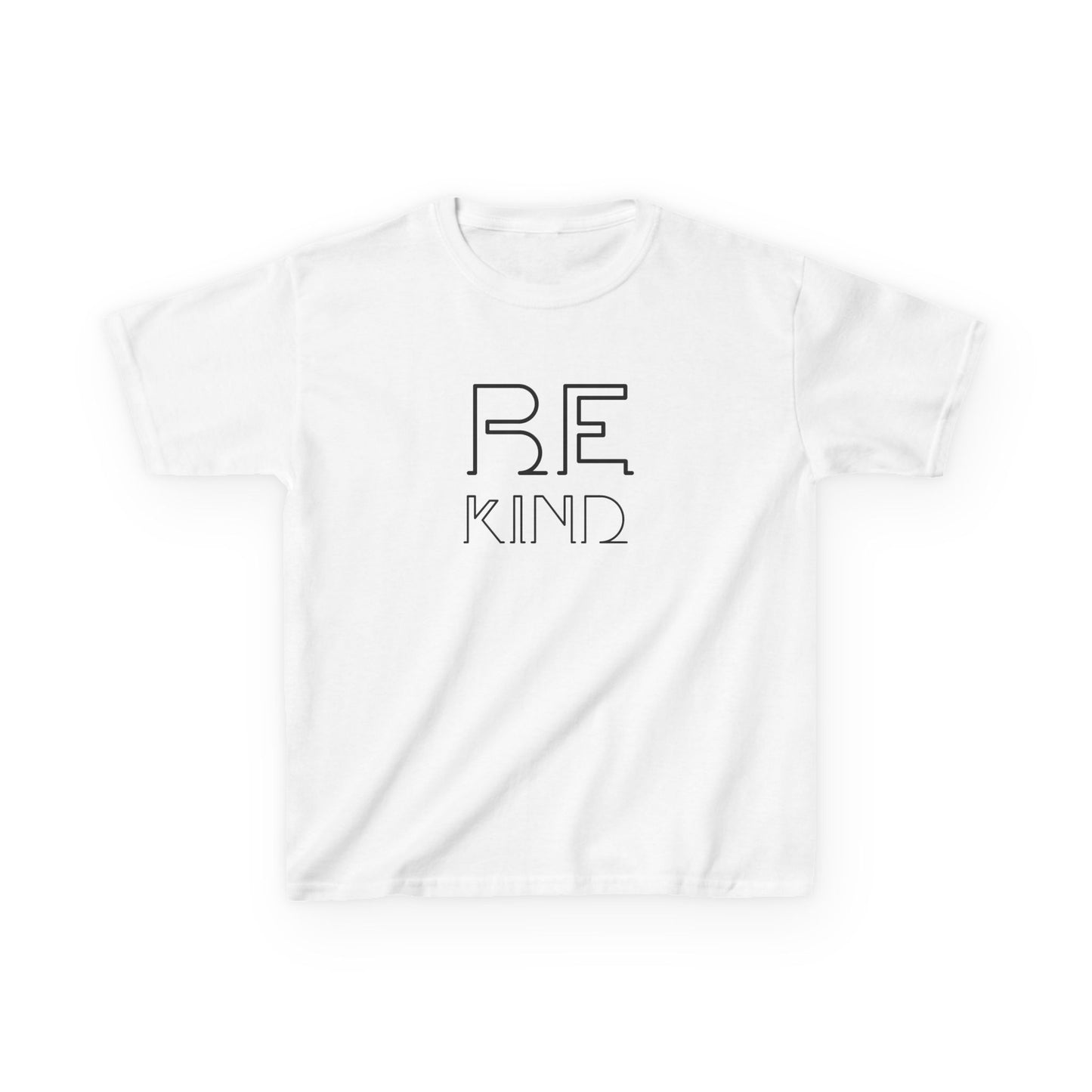 Kids T-Shirt — "Be Kind" Minimalist Typography Tee