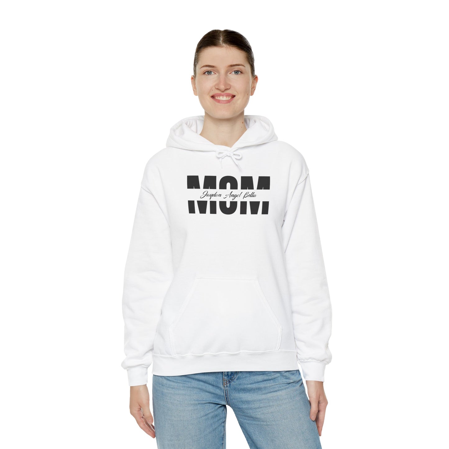 Mom with Kids Names Hoodie - Unisex