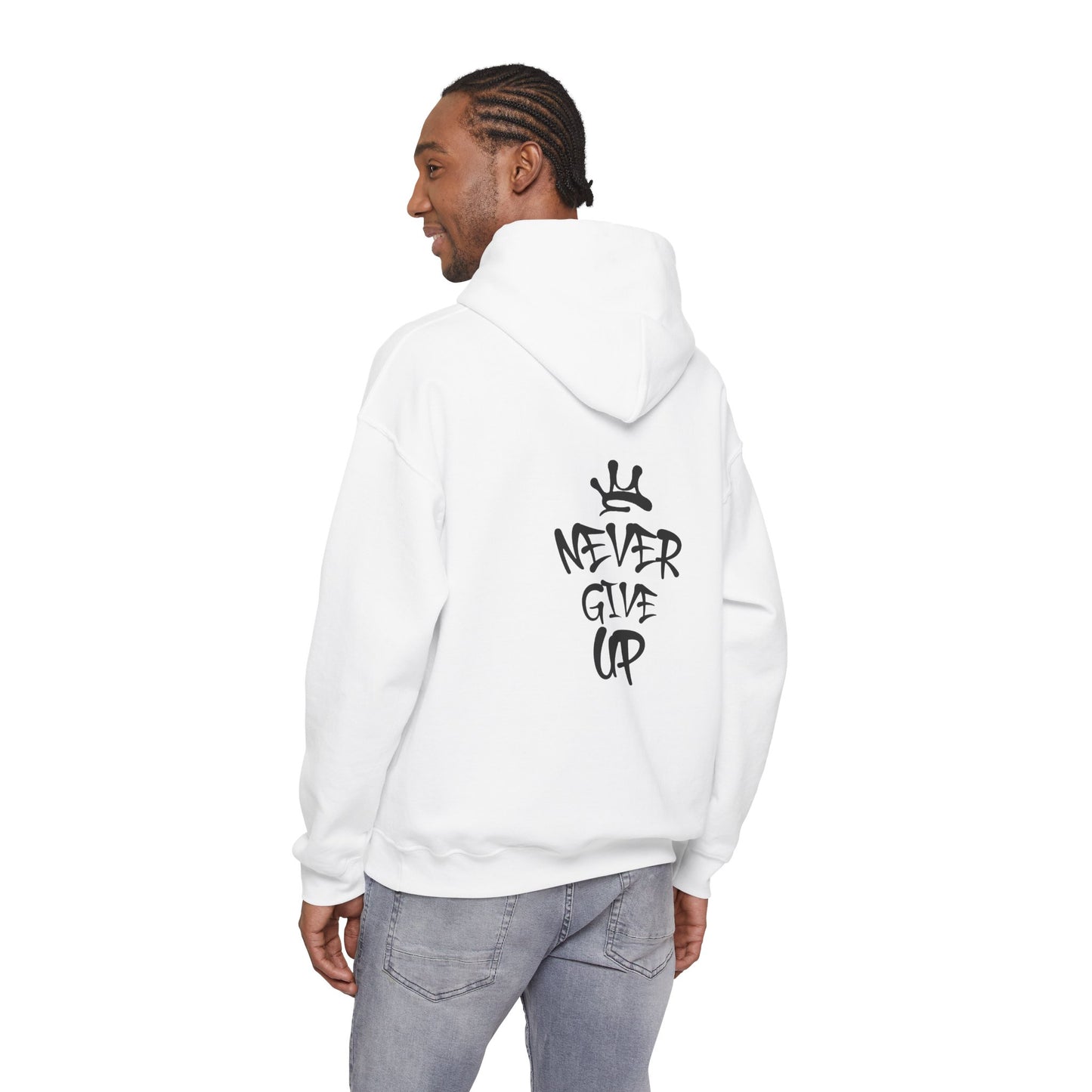 Never Give Up Motivational Hoodie