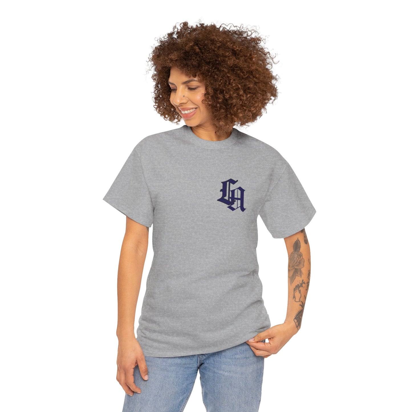Gothic LA Minimalist Chest Tee: Premium Urban Streetwear