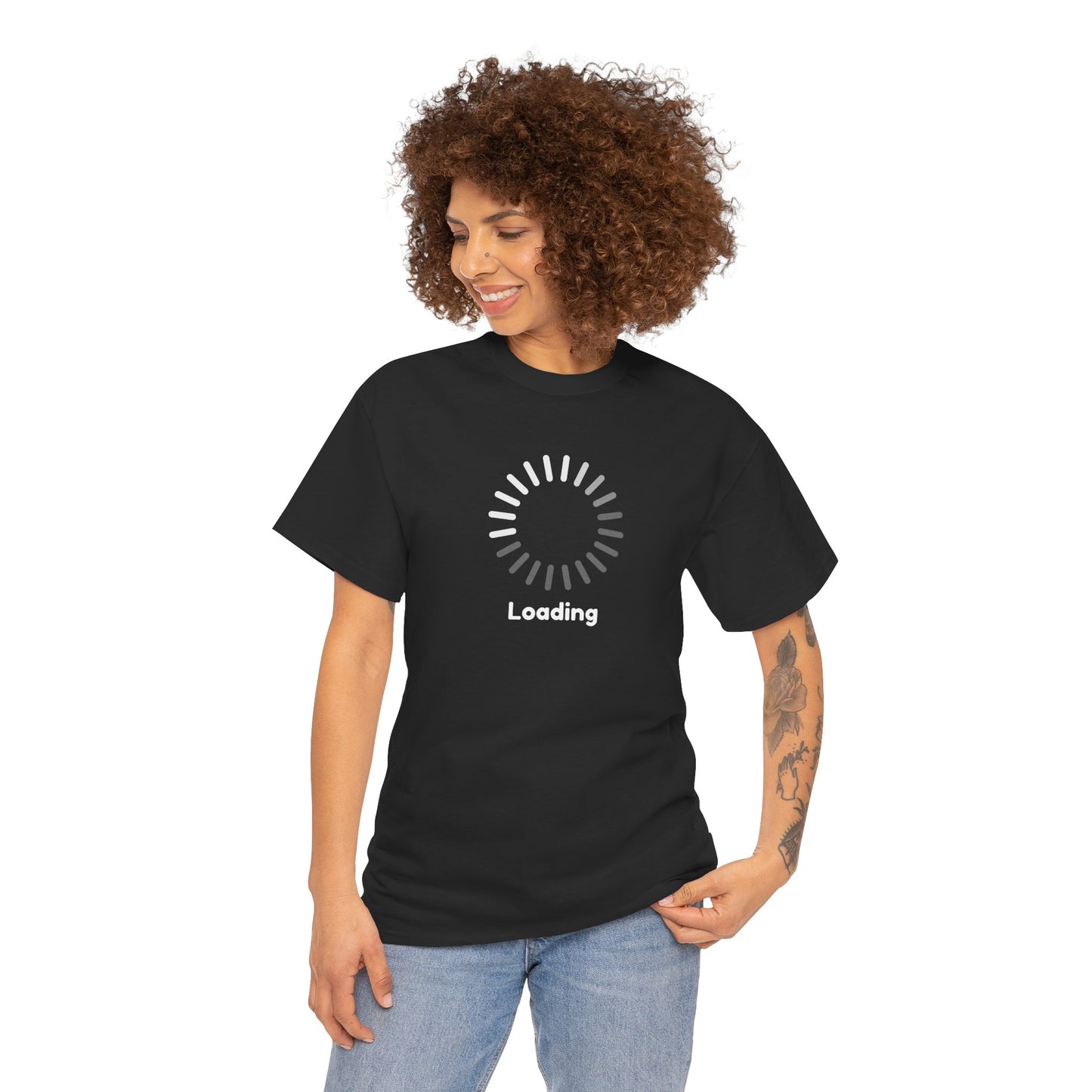 Minimalist Loading Icon Tech Humor Graphic Tee