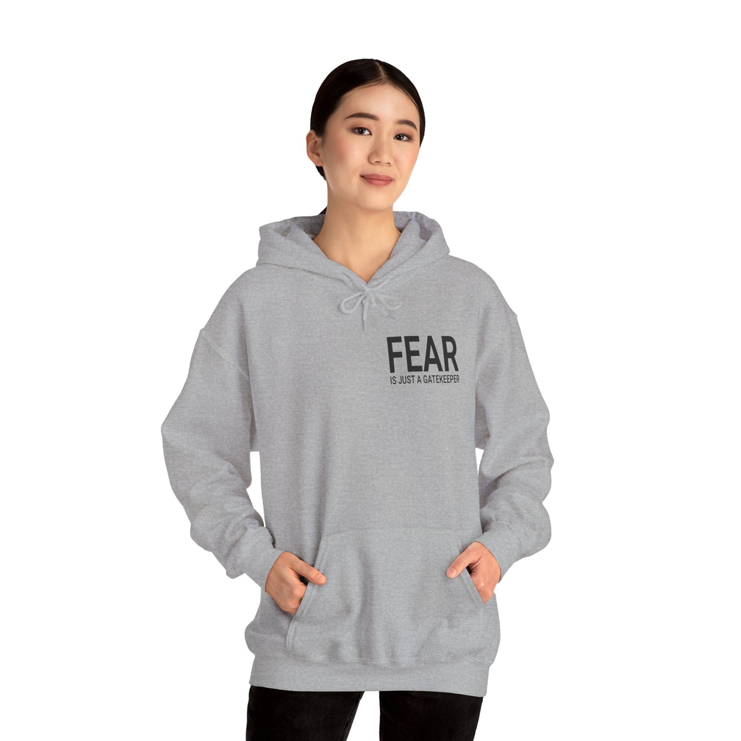 Fear Is Just a Gatekeeper Motivational Premium Hoodie