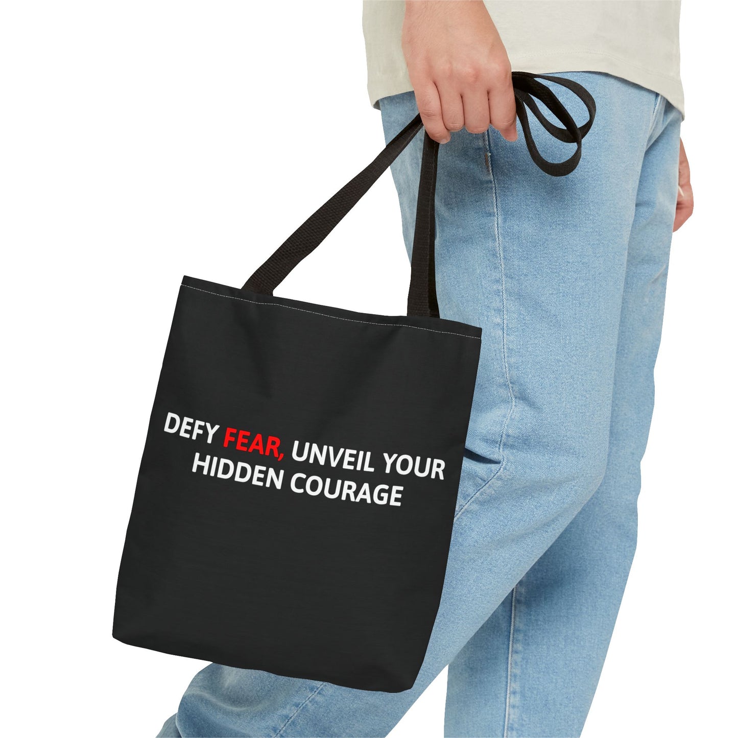 Courage Tote Bag - Defy Fear, Unveil your hidden courage