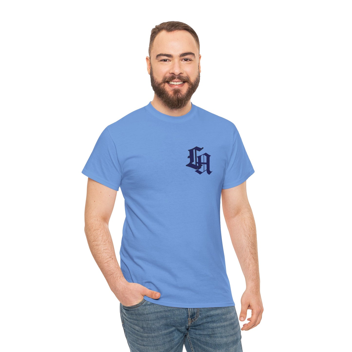 Gothic LA Minimalist Chest Tee: Premium Urban Streetwear