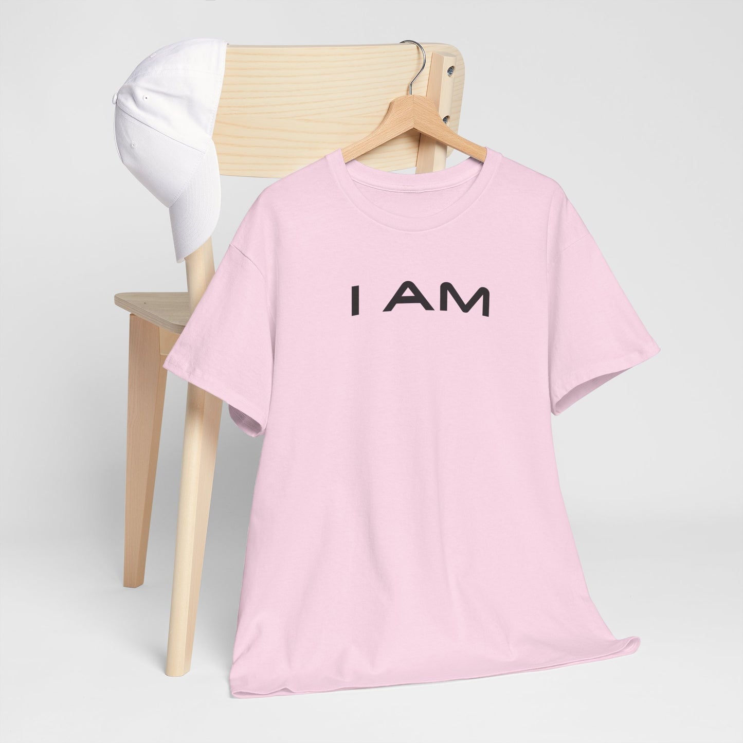 I AM Unisex Heavy Cotton Tee - Inspirational Graphic T-Shirt