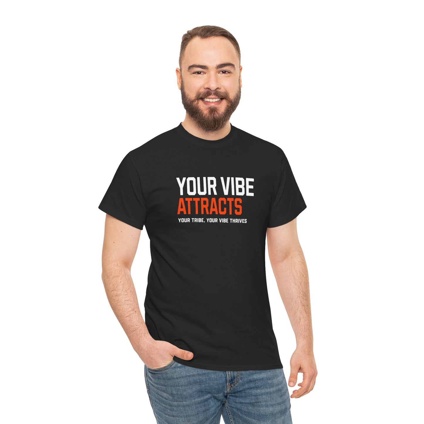 Your Vibe Attracts Tee – Positive Unisex Shirt