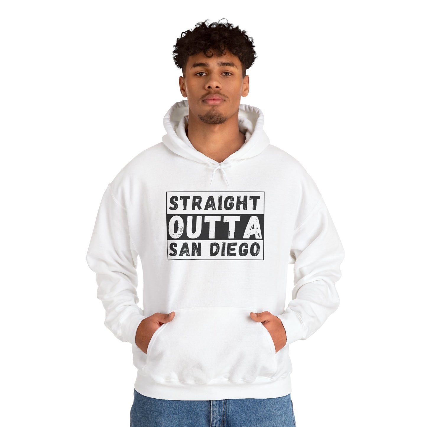 Straight Outta San Diego Hoodie — San Diego Graphic Pullover