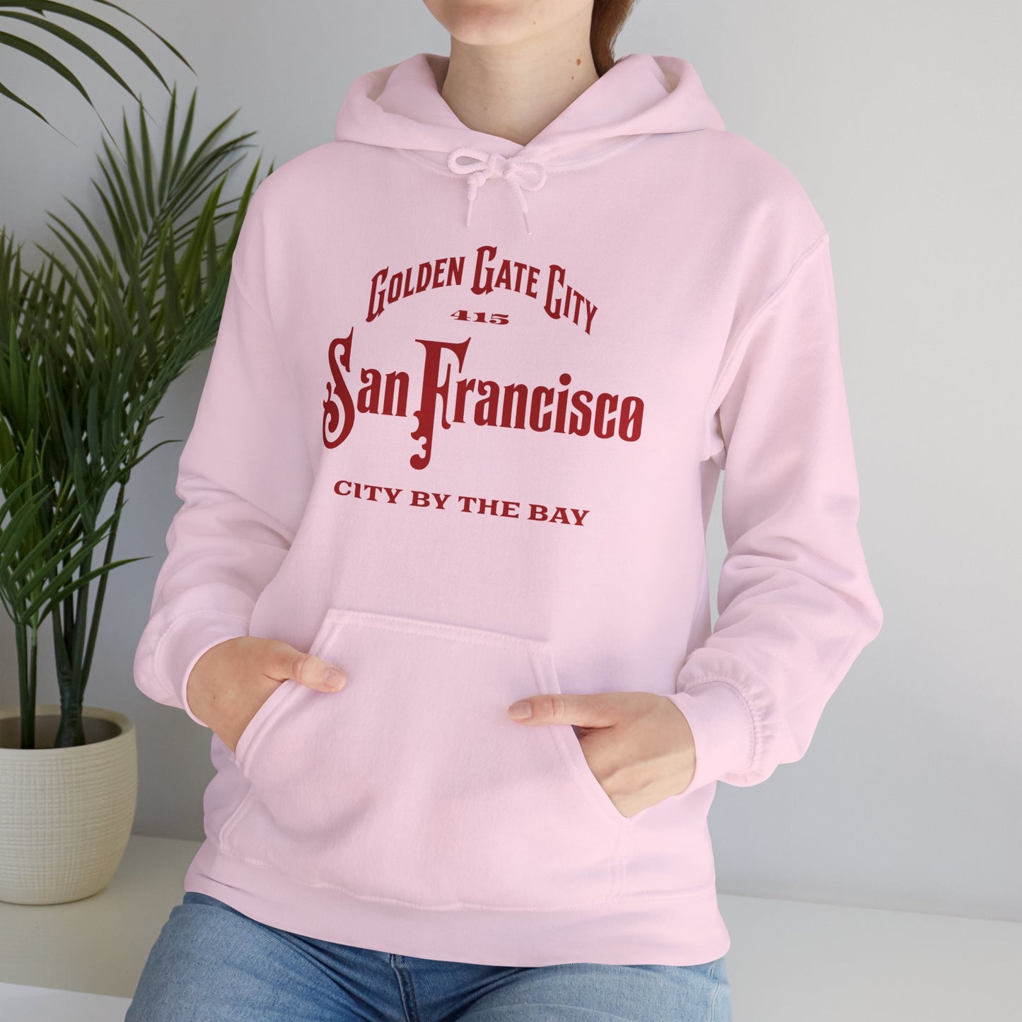San Francisco City by the Bay Vintage Script Hoodie