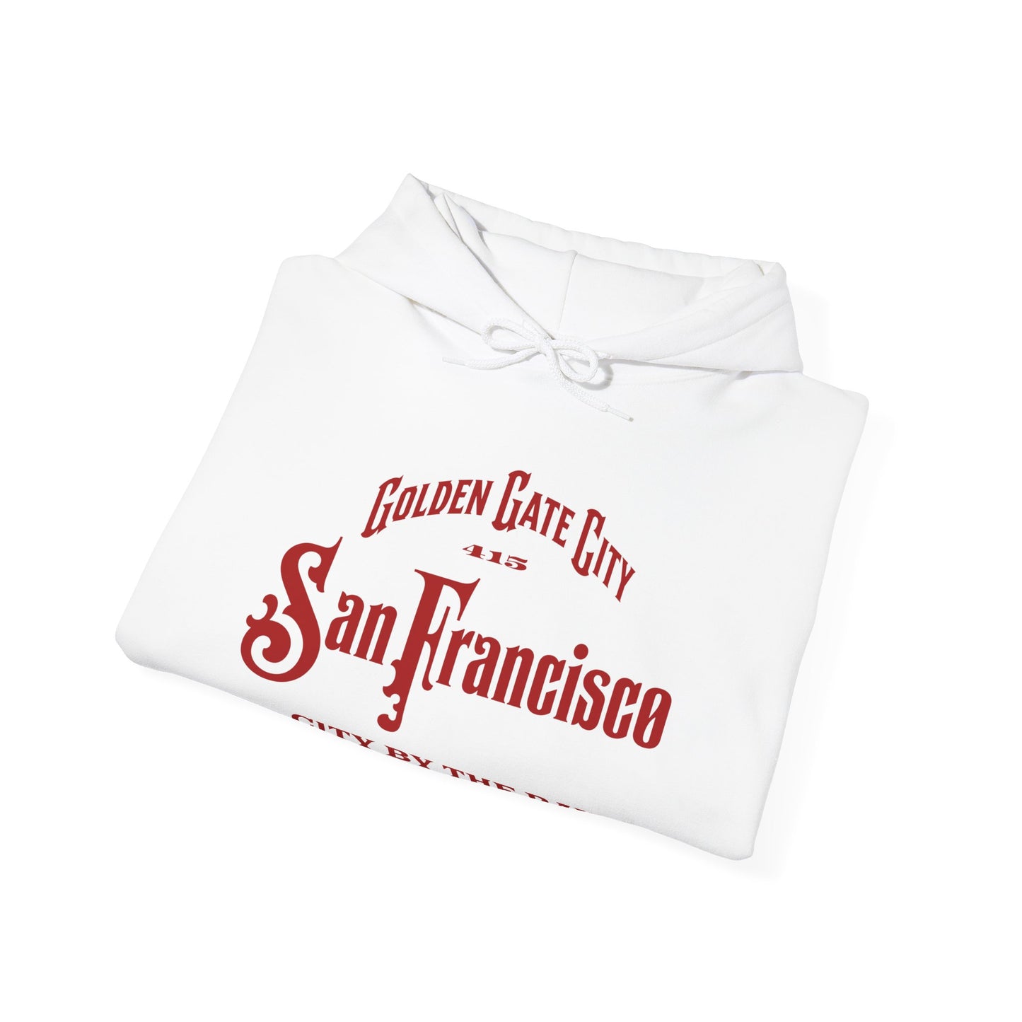 San Francisco City by the Bay Vintage Script Hoodie