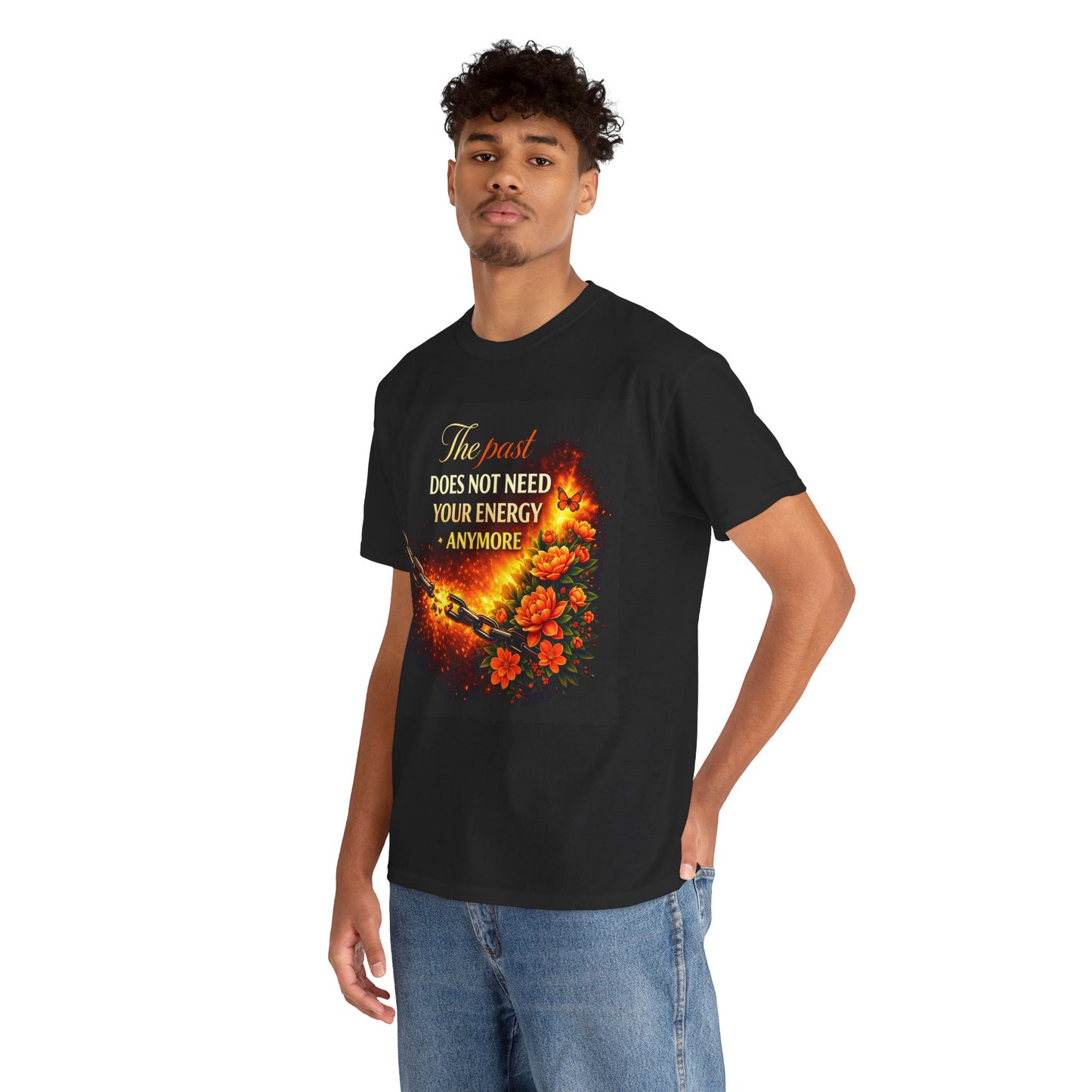 Burn Bright: Floral Fire Premium Motivational Tee