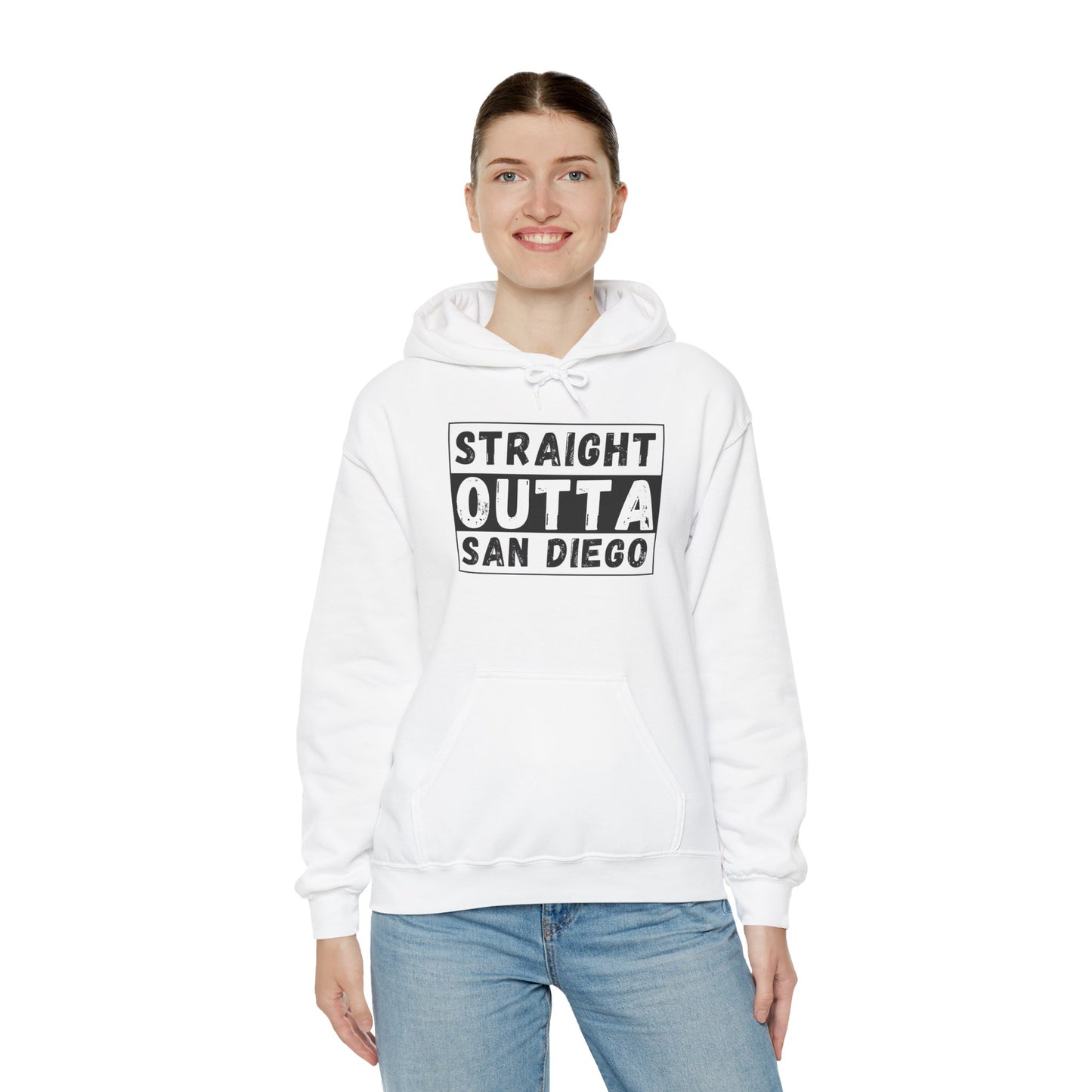 Straight Outta San Diego Hoodie — San Diego Graphic Pullover