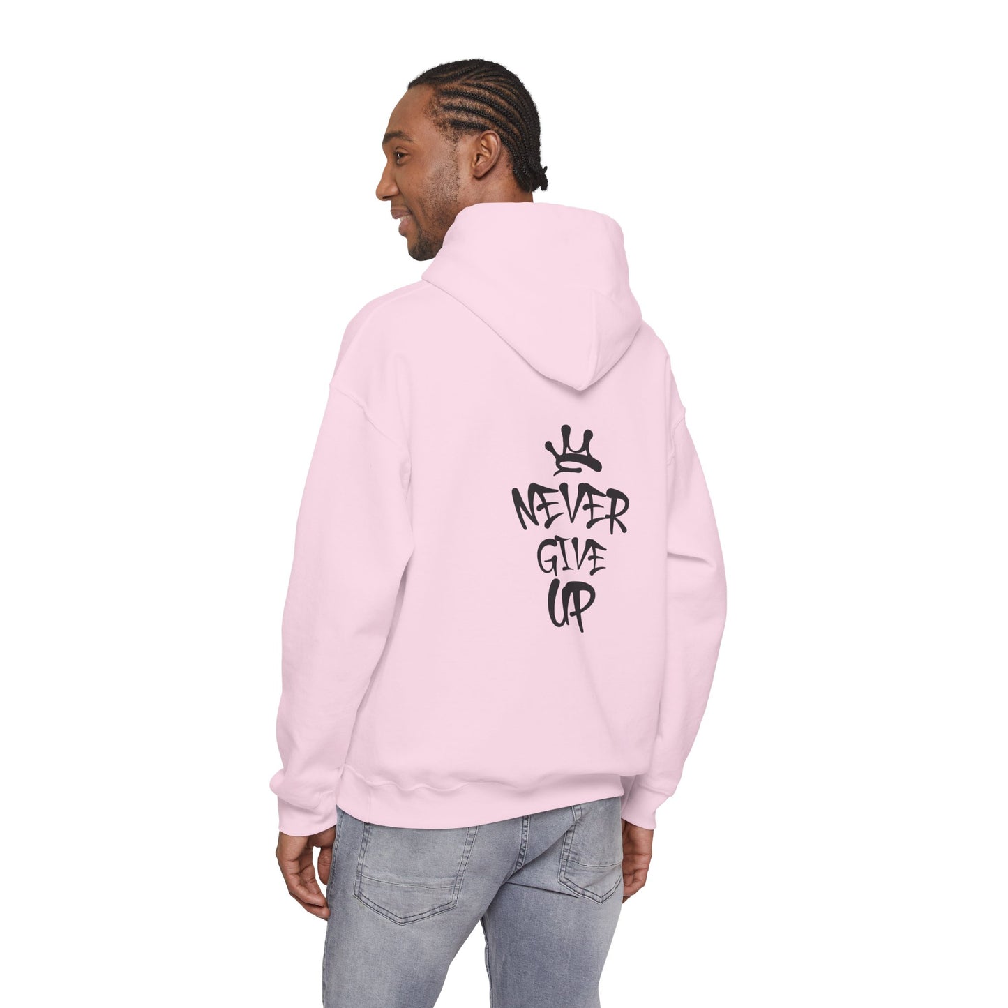 Never Give Up Motivational Hoodie