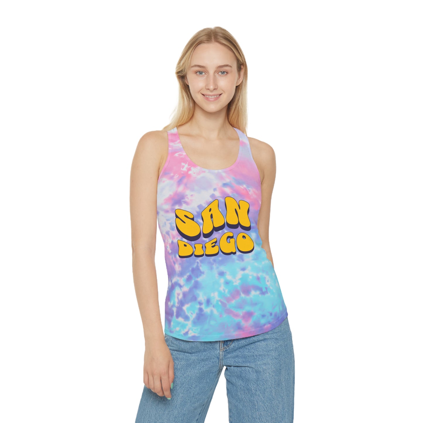 San Diego Tie Dye Racerback Tank Top