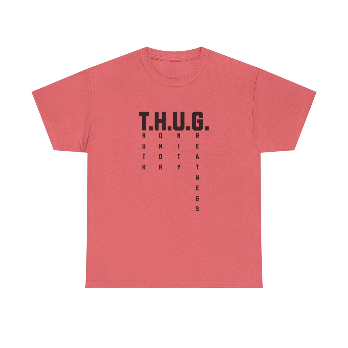 Pure Character: T.H.U.G. Vertical Acronym Premium Graphic Tee
