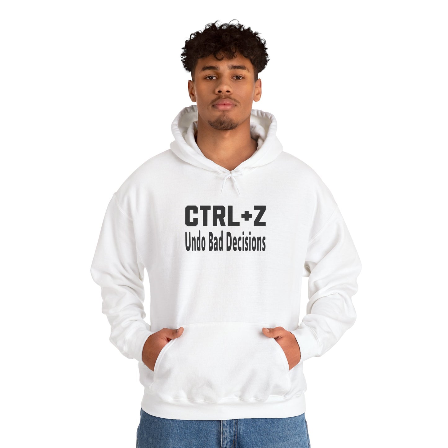 Funny CTRL+Z Undo Bad Decisions Tech Humor Hoodie