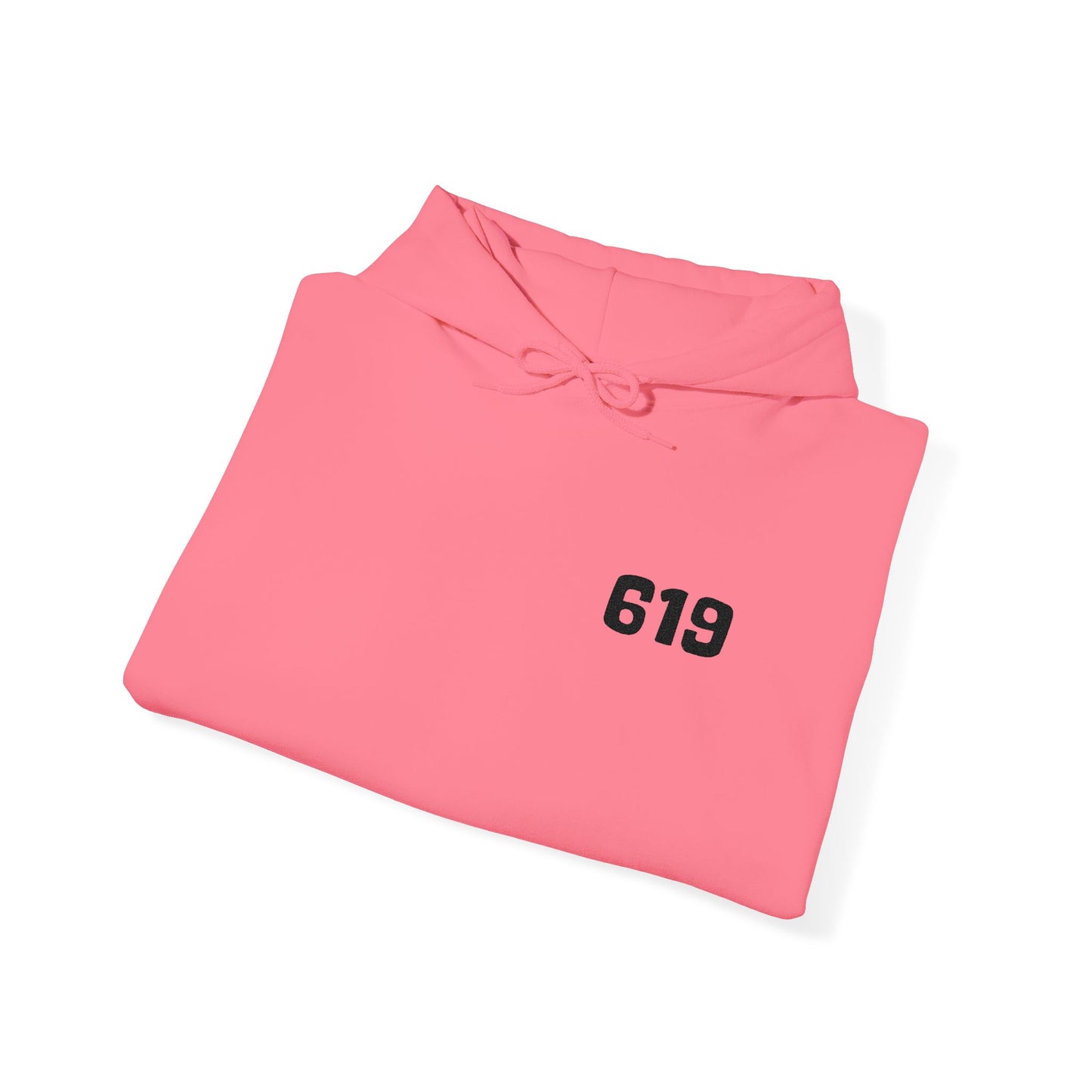 619 Heritage: Minimalist Embroidered Chest Print Premium Hoodie