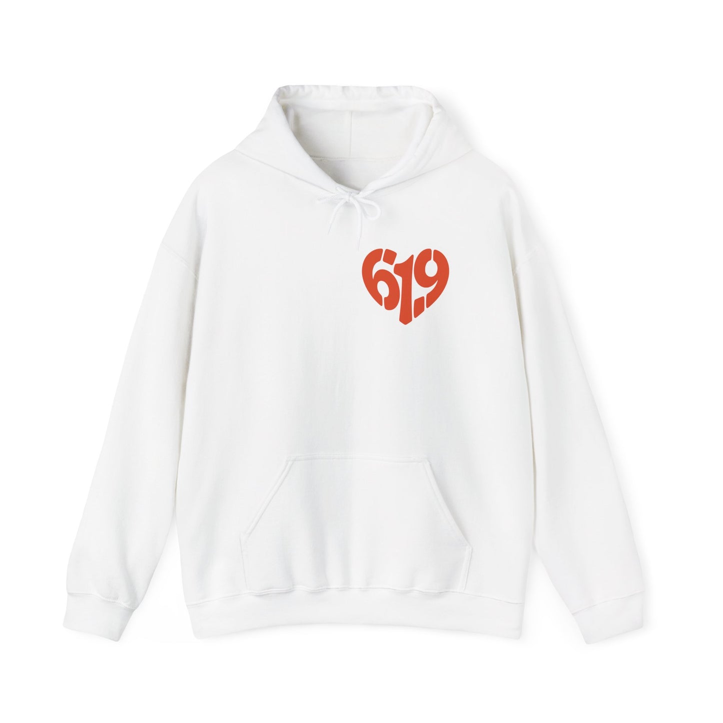 619 Heart San Diego Area Code Premium Hoodie