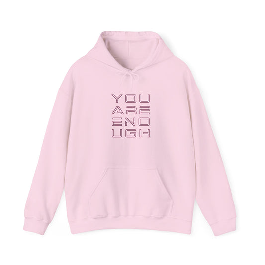 You Are Enough Hoodie – Floral Inspiration