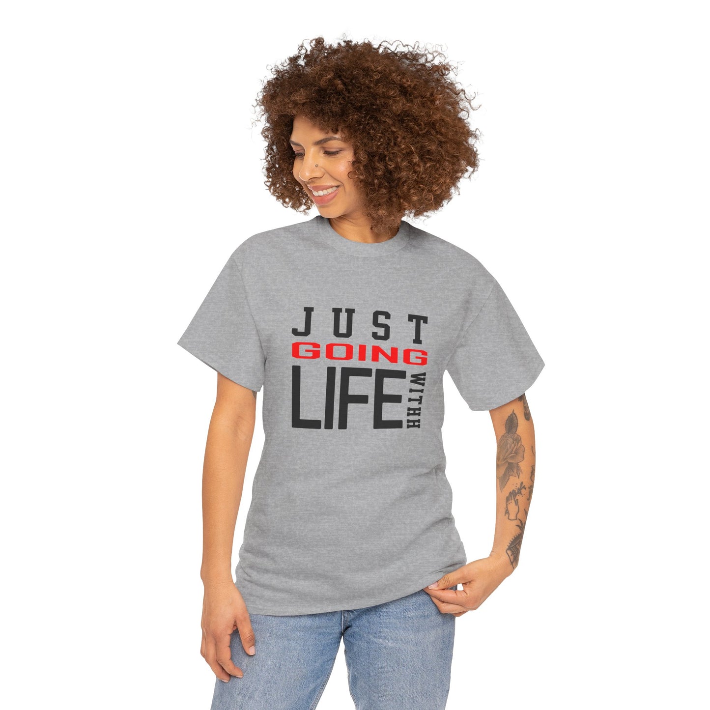Just Going With Life Premium Aesthetic Minimalist Tee