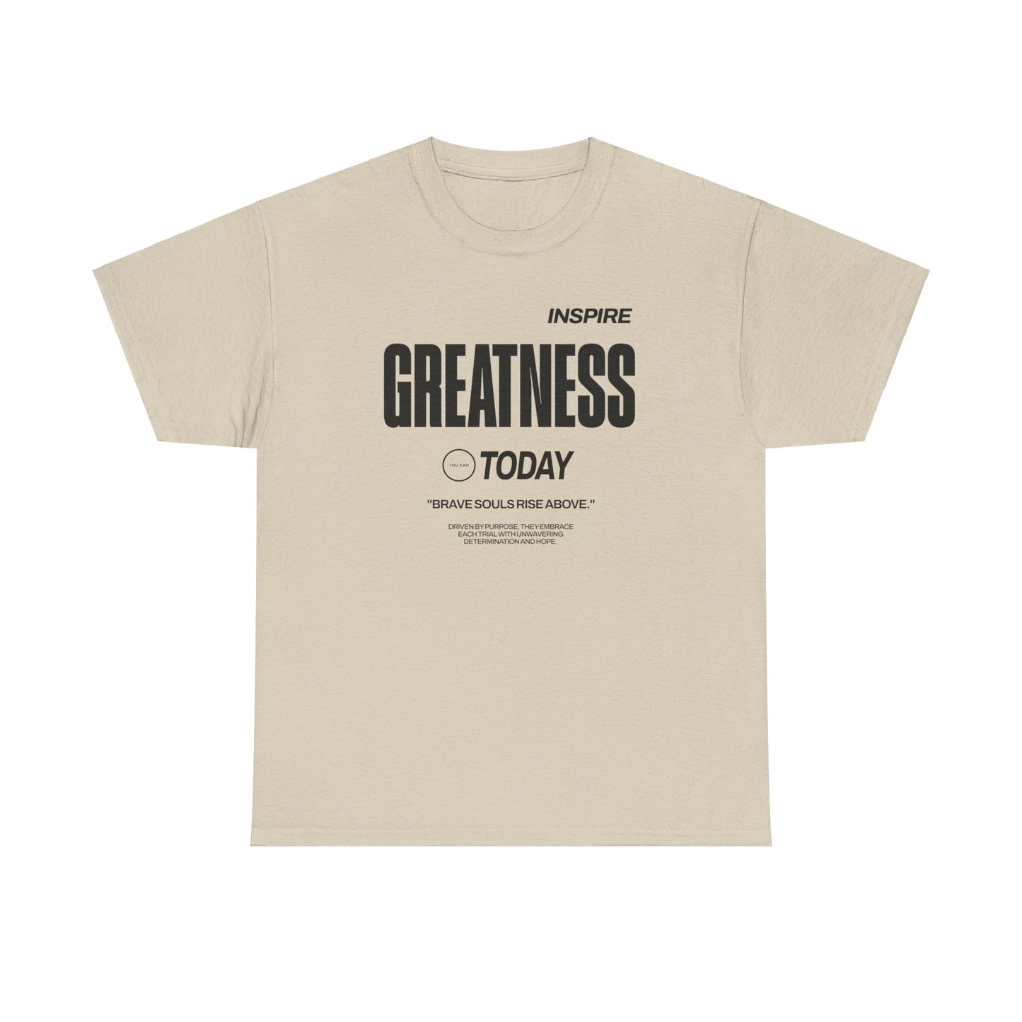 Inspire Greatness lighter color shirts Unisex Heavy Cotton Tee