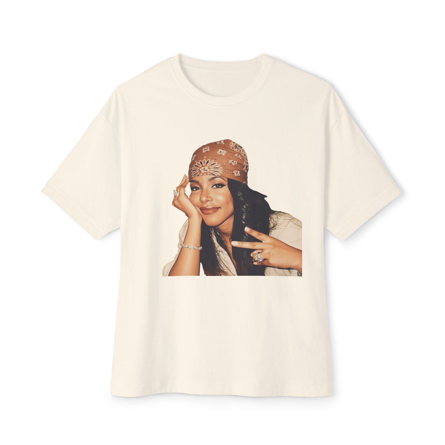 Aaliyah Vintage Bandana Boxy Tee