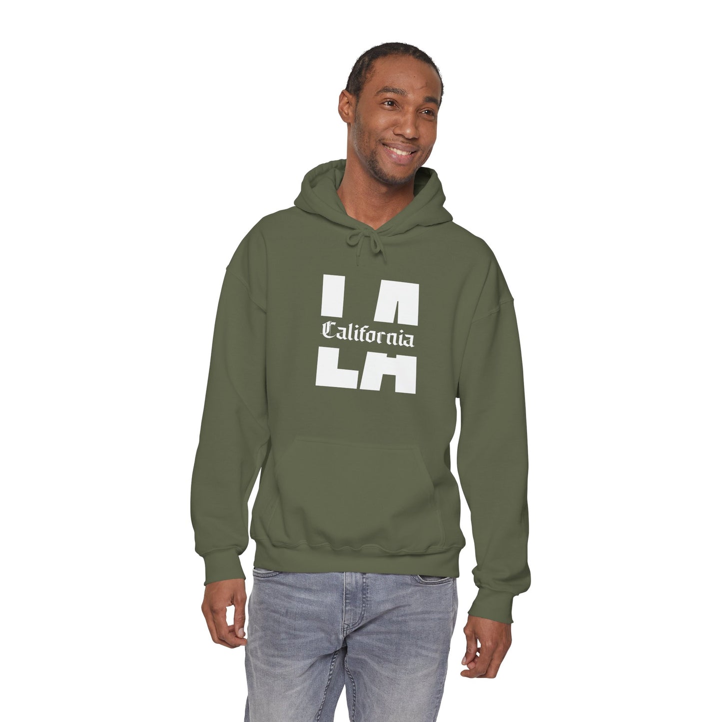 LA California Retro Block Hoodie