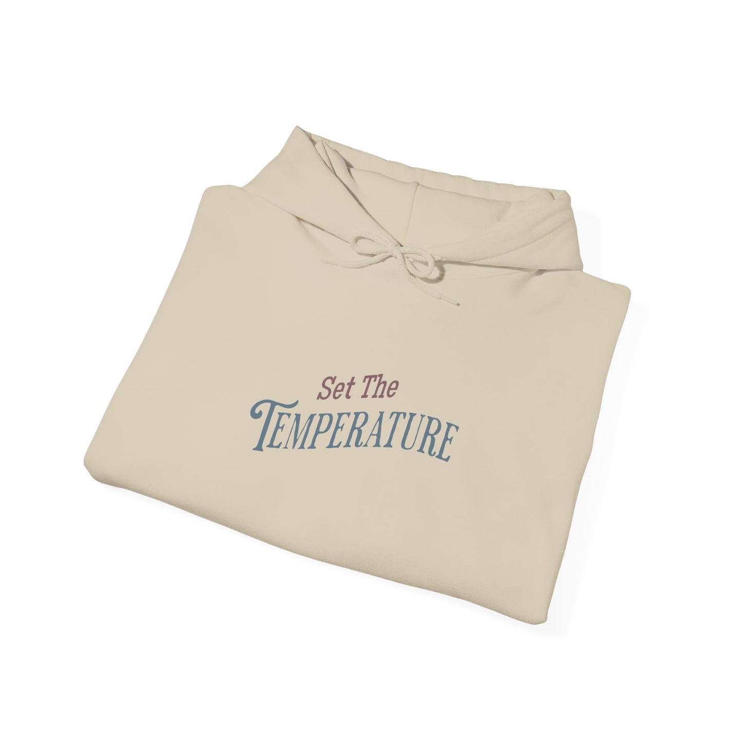 Cozy Set The Temperature Hoodie – Unisex Warm Sweatshirt, Winter Fashion Gift, Casual Everyday Wear