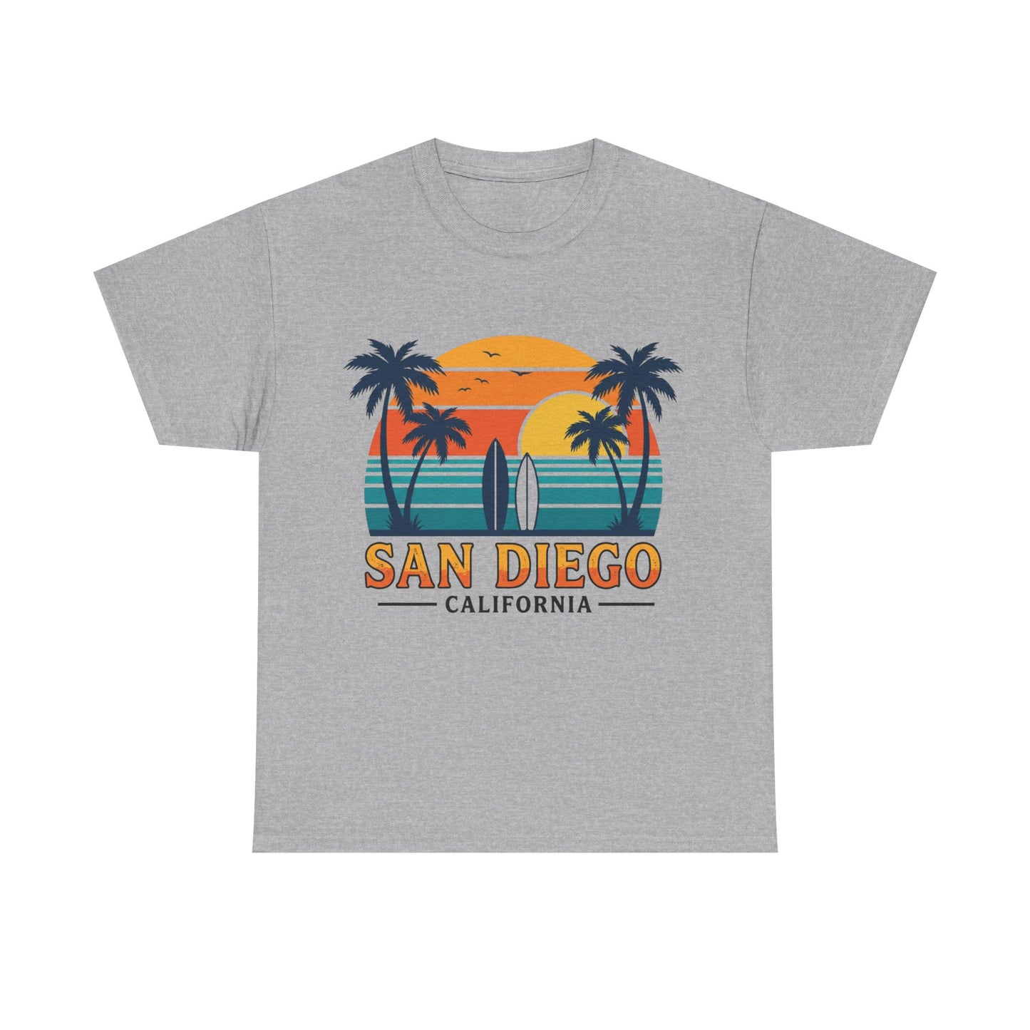 Coastal Classic: San Diego Sunset Surf Premium Graphic Tee