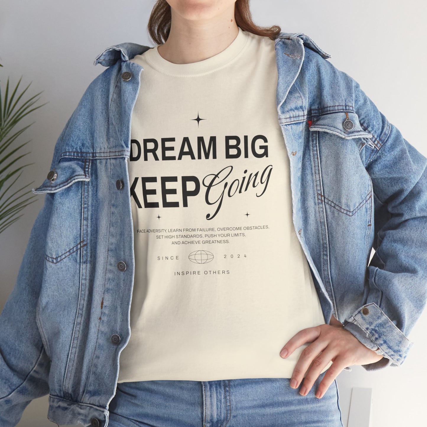 Dream Big lighter color shirts Unisex Heavy Cotton Tee