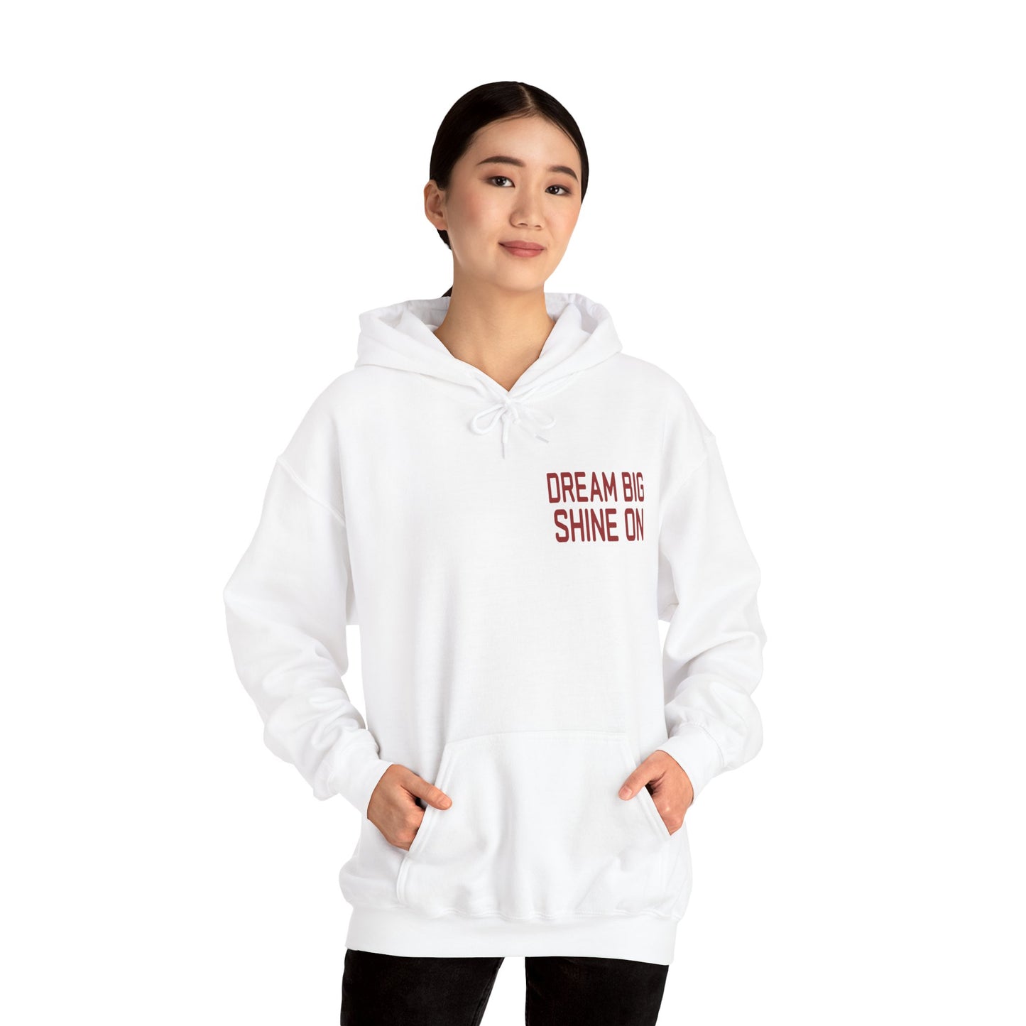 Dream Big Shine On: Inspirational Motivational Premium Hoodie